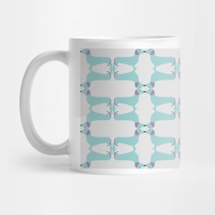 Sausage Dog on Cream Mug